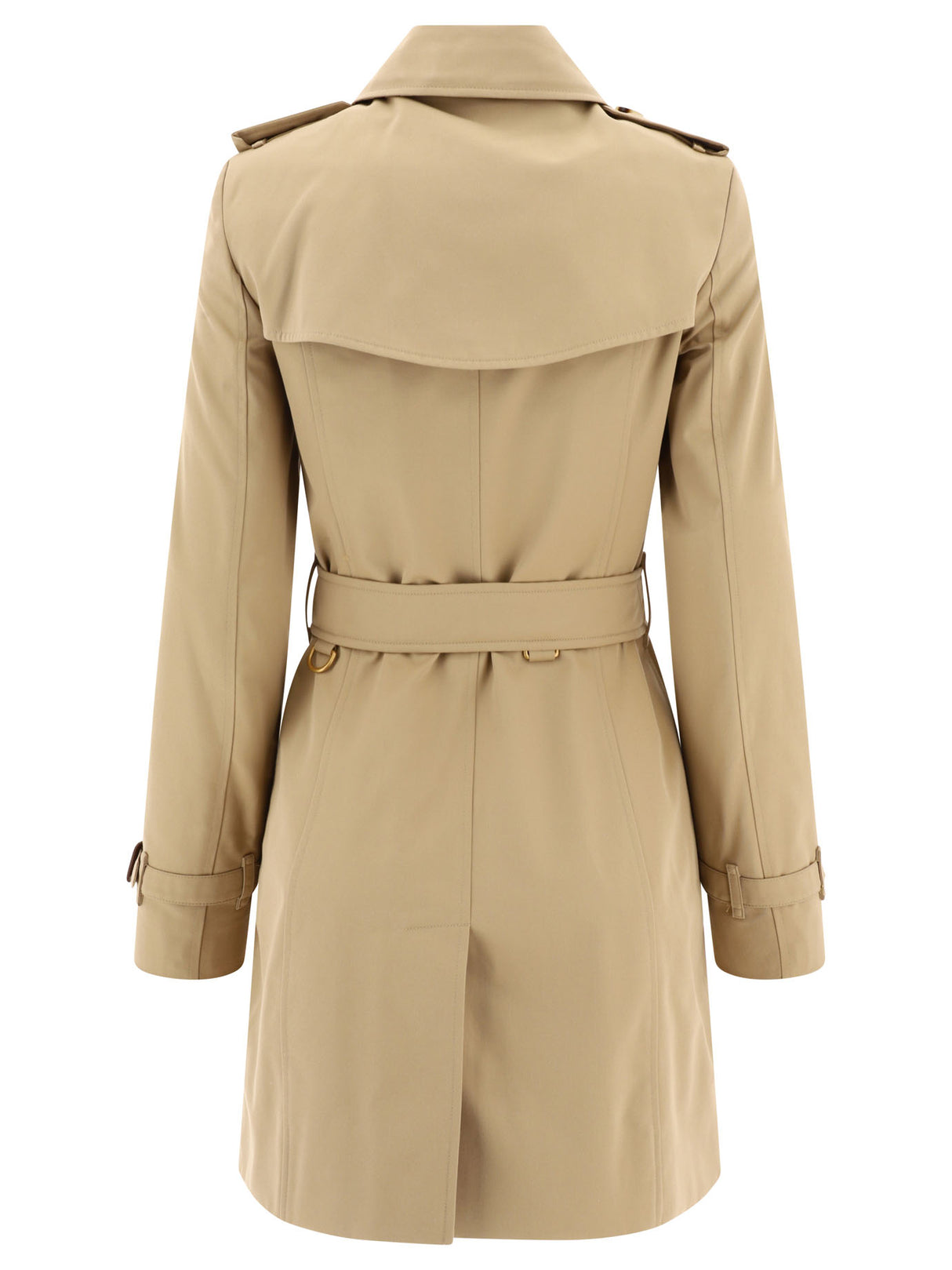 BURBERRY Beige Trenchcoat for Women - Regular Fit, Double-Breasted, Belted with Side Pockets