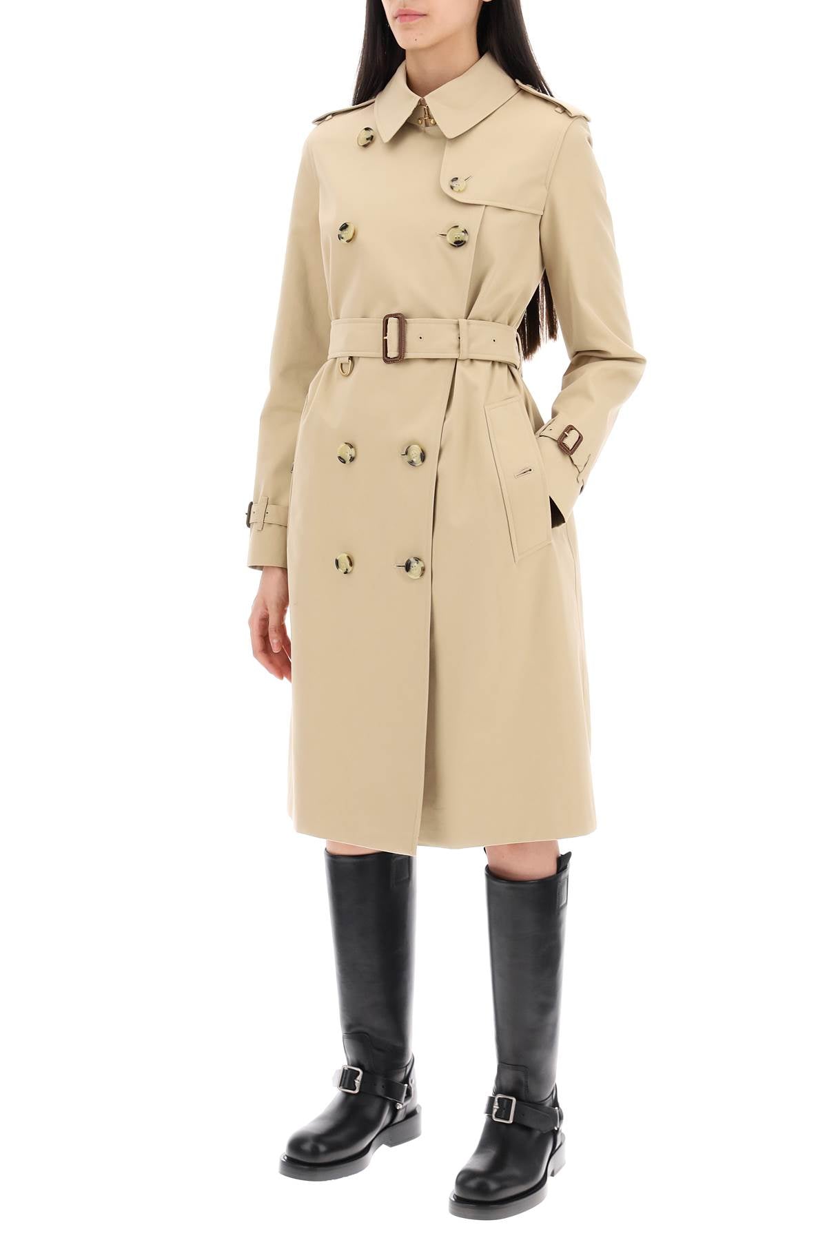 BURBERRY The Classic Heritage Trench Jacket in Tan