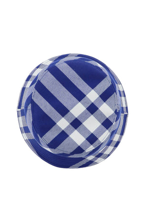 BURBERRY Checkered Design Tonal-Stitching Bucket Hat for Women