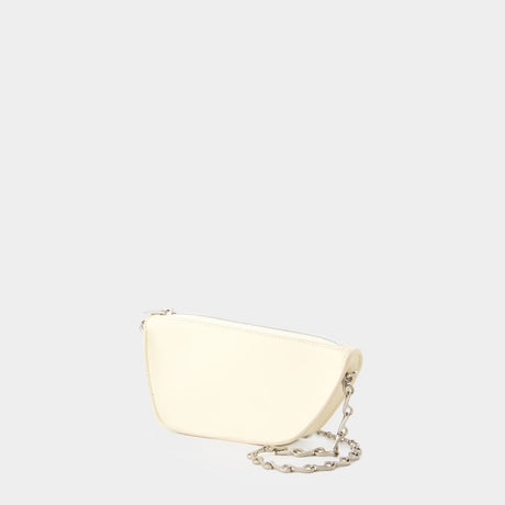 BURBERRY Tan Micro Shield Wallet on Chain for SS24