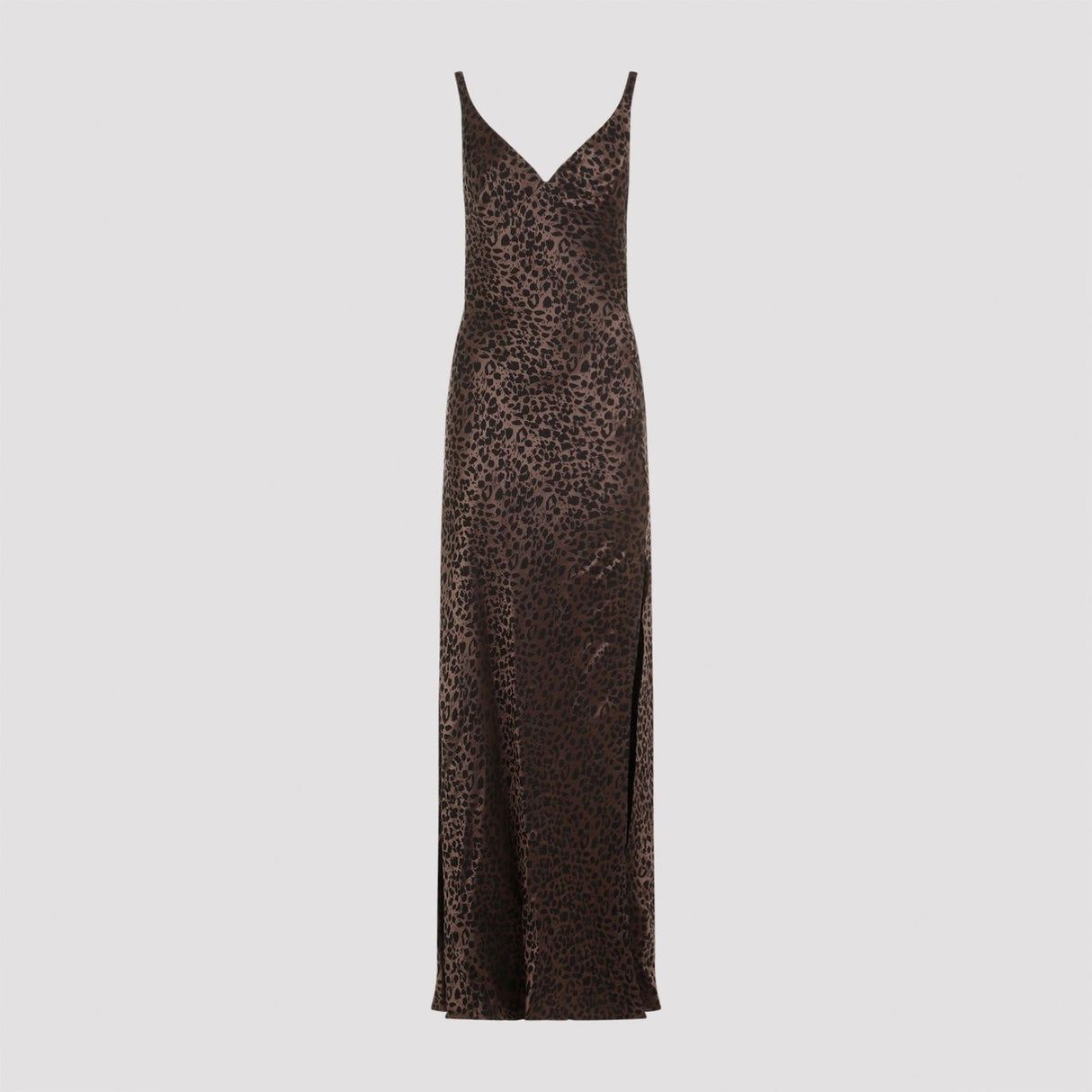 ALEXANDER MCQUEEN Leopard Jacquard Long Dress for Women