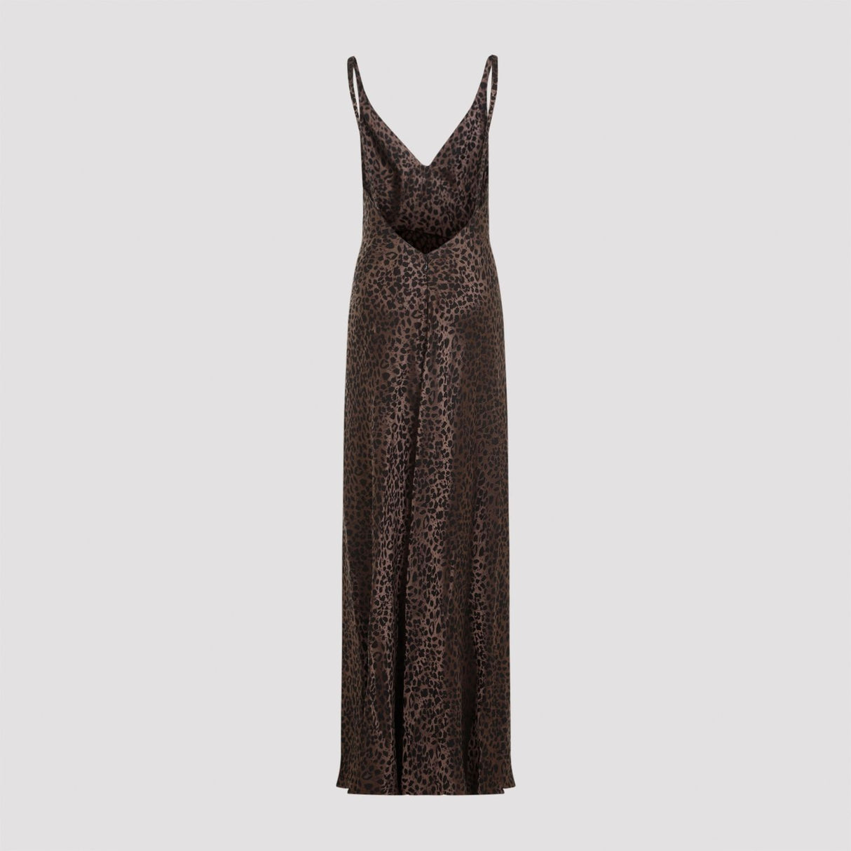 ALEXANDER MCQUEEN Leopard Jacquard Long Dress for Women