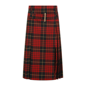 Chân Váy Mini Tartan Được Làm Từ Len