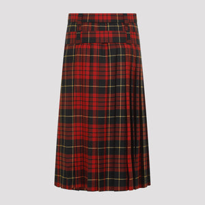 Chân Váy Mini Tartan Được Làm Từ Len