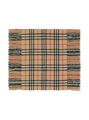 BURBERRY Luxurious Cashmere Check Scarf