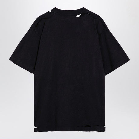 BALENCIAGA Oversized Planet Earth T-Shirt - Washed Black