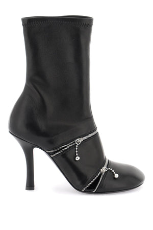 BURBERRY Sleek Leather Ankle Boots for Women