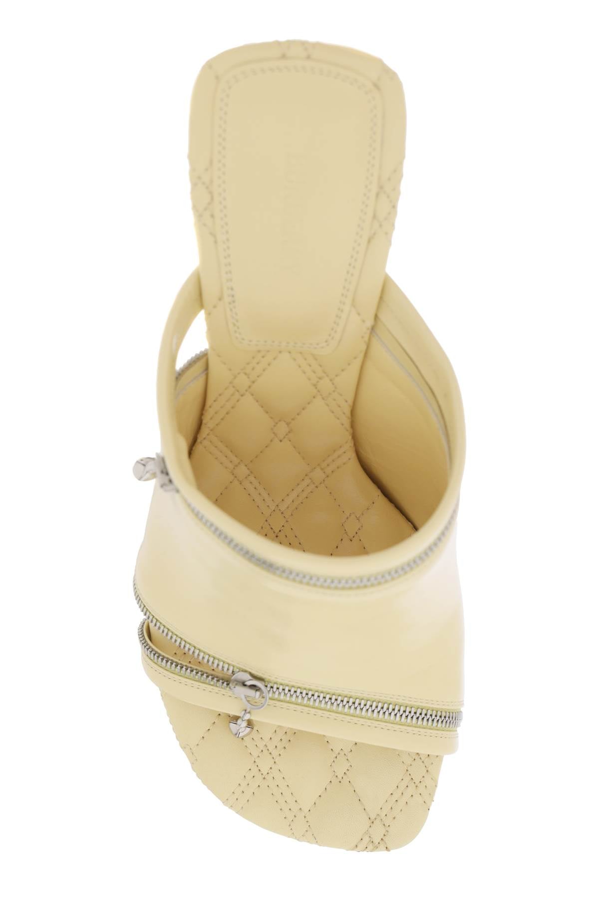 Yellow Peep Toe Sandals - Luxurious & Quilted Stiletto Pumps for Women