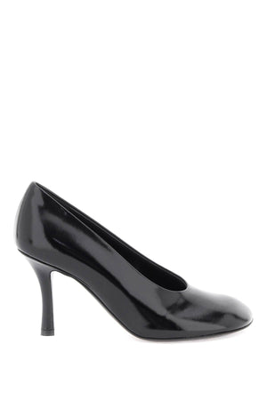 Shiny Heeled Pumps in Polished Leather