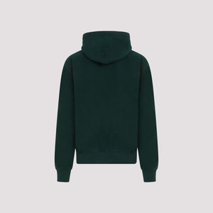 BURBERRY Green Cotton Hooded Sweatshirt for Men in SS24