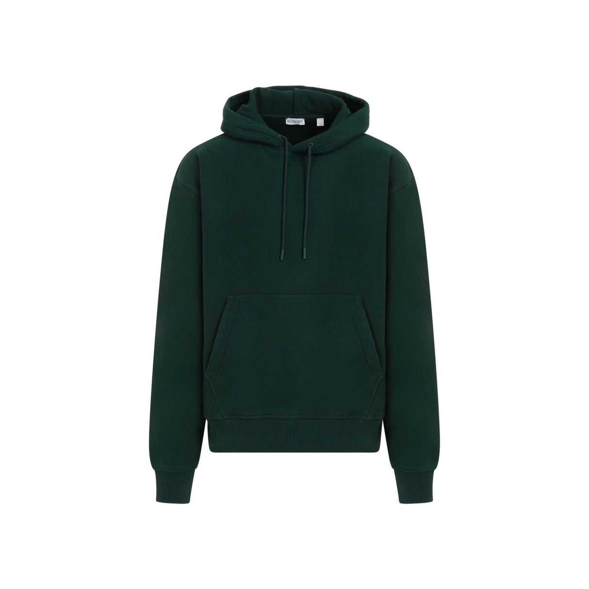 BURBERRY Green Cotton Hooded Sweatshirt for Men in SS24