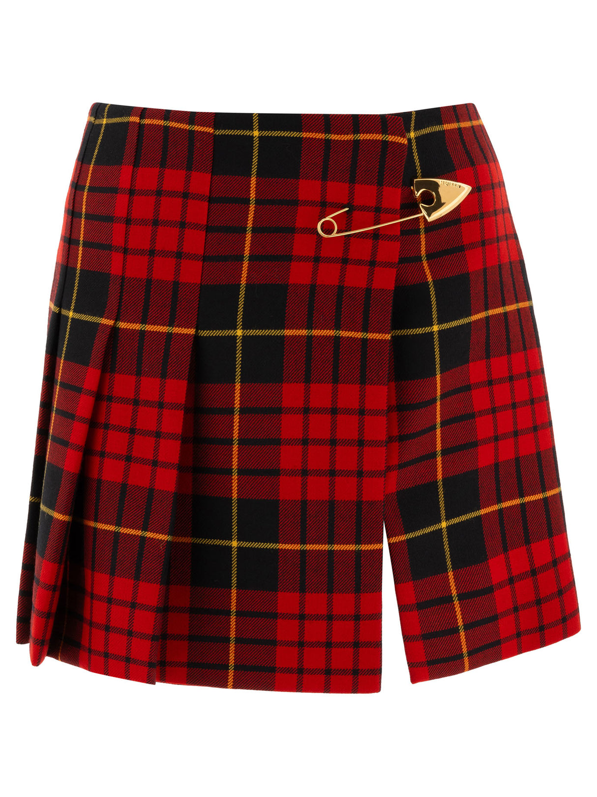 ALEXANDER MCQUEEN Tartan Pleated Mini Skirt