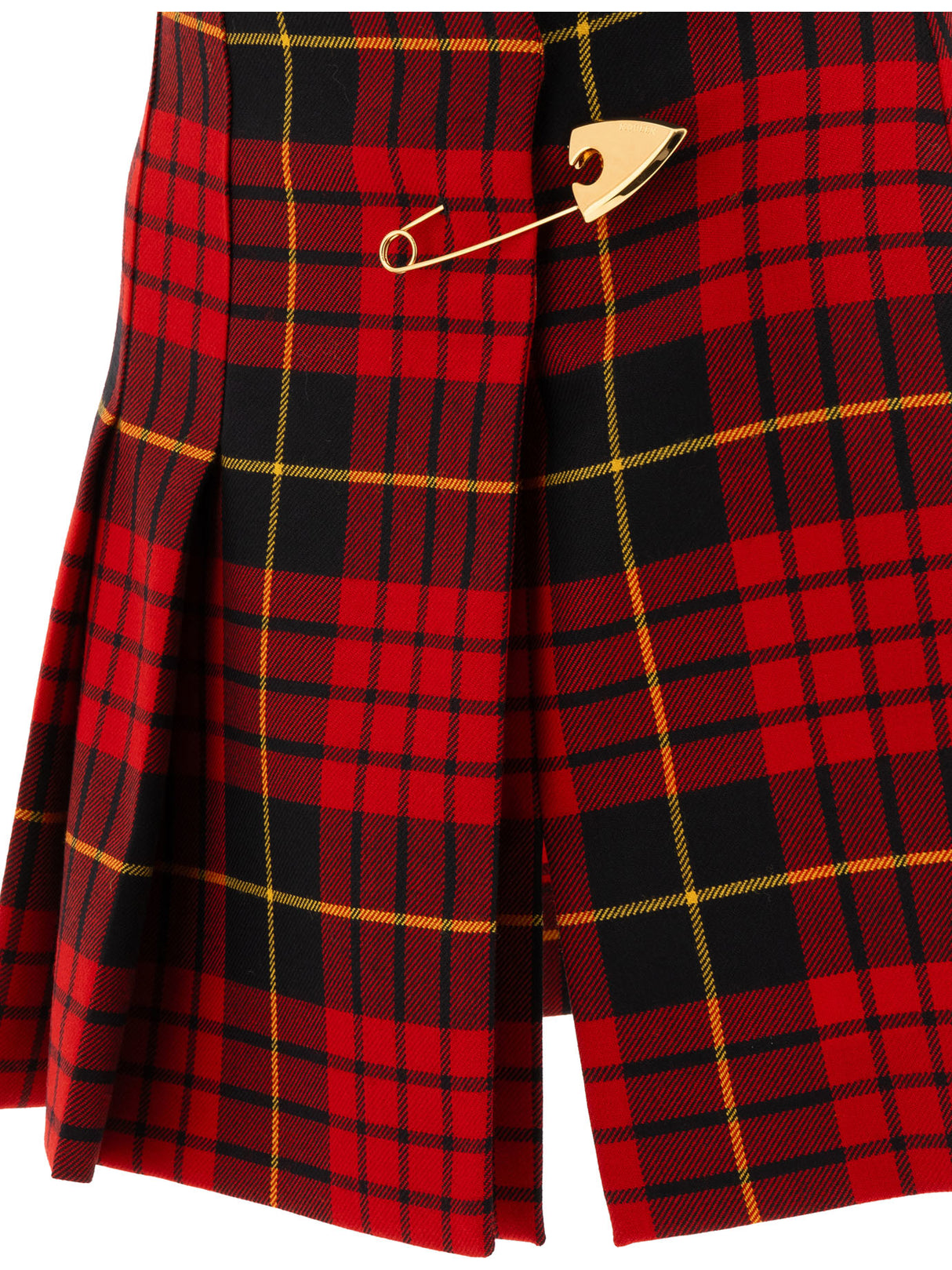 ALEXANDER MCQUEEN Tartan Pleated Mini Skirt