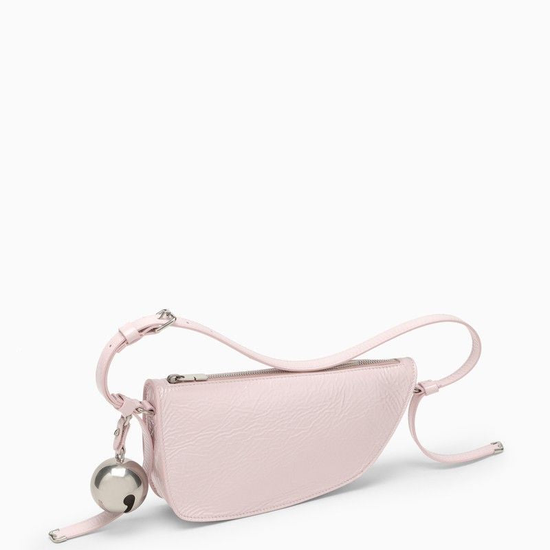 Huzn al-Dhahab Pink Lamb Leather Shoulder Bag with Antique Silver-Tone Hardware