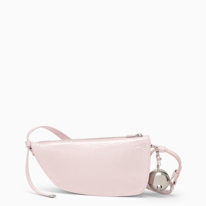 Huzn al-Dhahab Pink Lamb Leather Shoulder Bag with Antique Silver-Tone Hardware