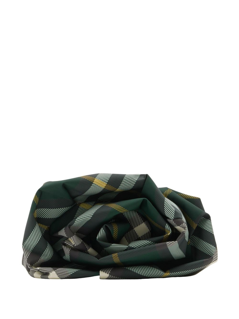 Ruched Rose Clutch in Green for Women (SS24)