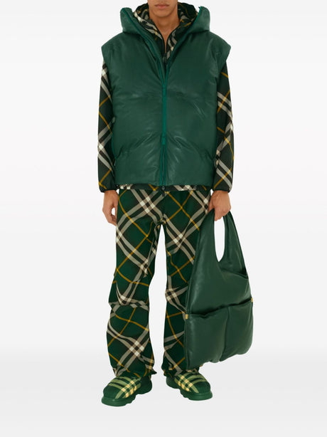 BURBERRY Classic Green Check Trousers