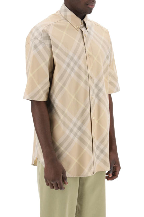 BURBERRY Short Sleeves Oversized Men's Shirt