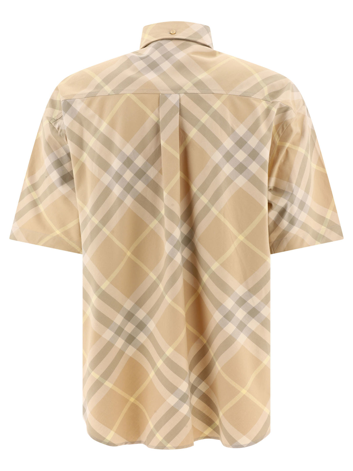 BURBERRY Men's 24SS Beige Long Sleeve Shirt for the Stylish Gentleman