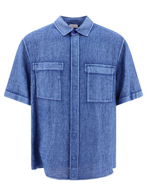 BURBERRY Casual Short-Sleeved Linen Shirt