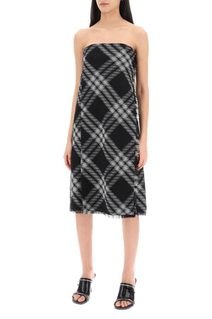 BURBERRY Multicolor Checkered Midi Dress by a Popular Designer