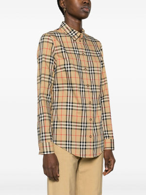 BURBERRY Lapwig Check Mini Shirt for Women