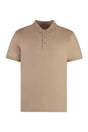 BURBERRY Men's Cotton-Piqué Polo Shirt with Side Slits