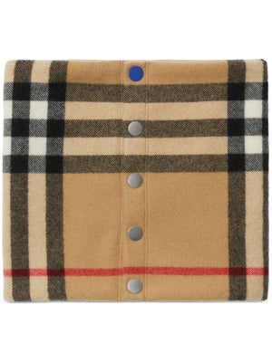 BURBERRY vintage check pattern cashmere snood for men