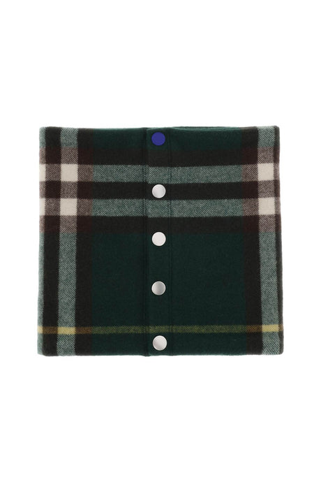 BURBERRY Luxurious Green Cashmere Neck Warmer - SS24 Collection