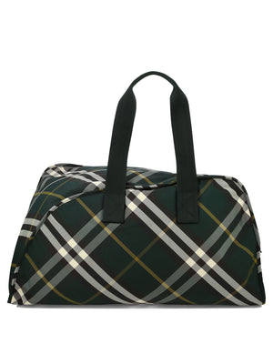 BURBERRY Large Shield Men's Duffle Handbag in Green for SS24