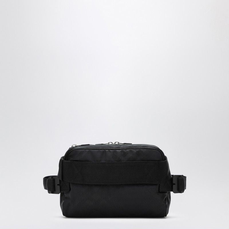 BURBERRY Elegant Black Check Mini Bumbag