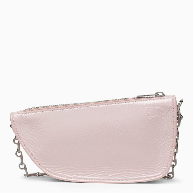 BURBERRY Micro Pink Leather Crossbody Handbag for Women