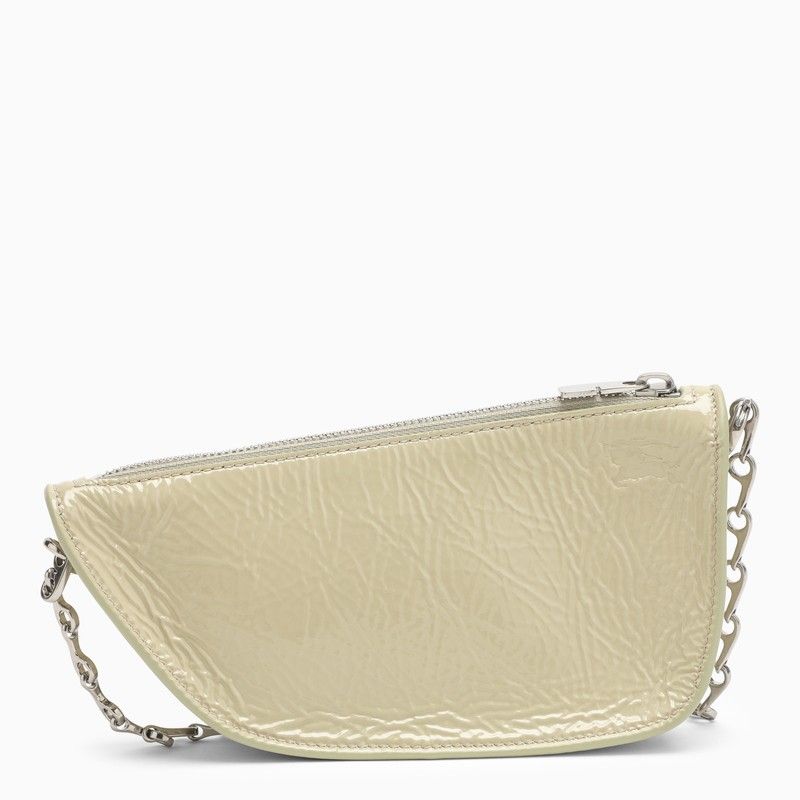 Shield Micro Shoulder Handbag in Cream Lambskin for SS24