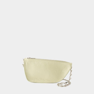 BURBERRY Tan Micro Sling Shield Crossbody for Women - SS24