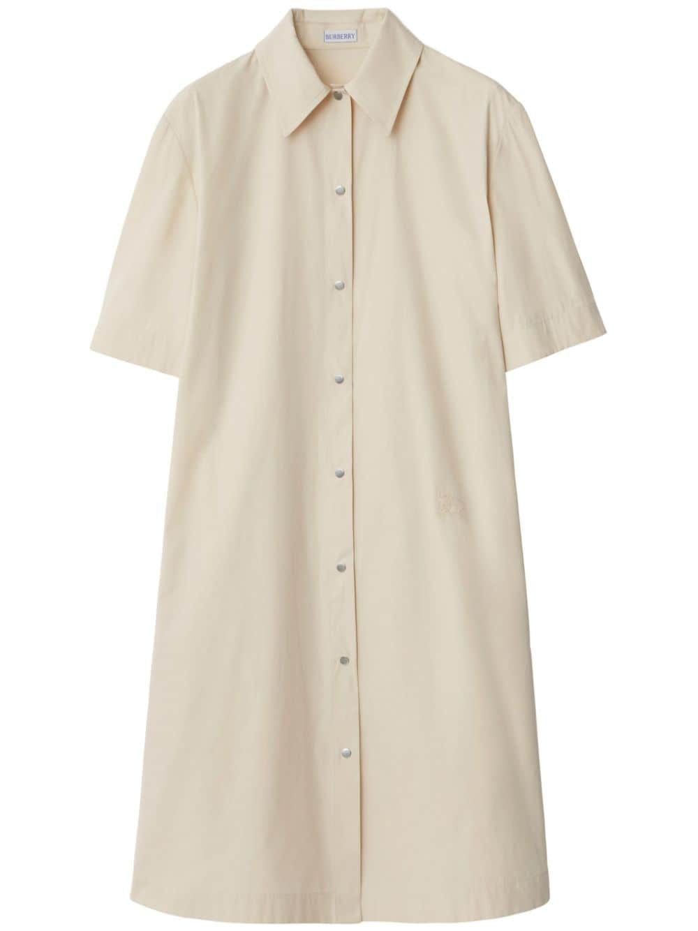 BURBERRY Chic Mini Shirt Dress with Clamps