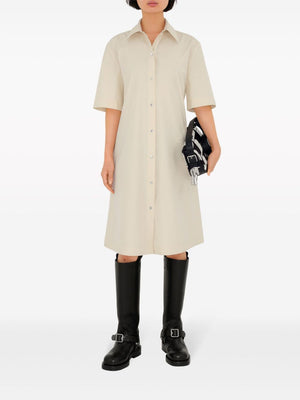 BURBERRY Chic Mini Shirt Dress with Clamps