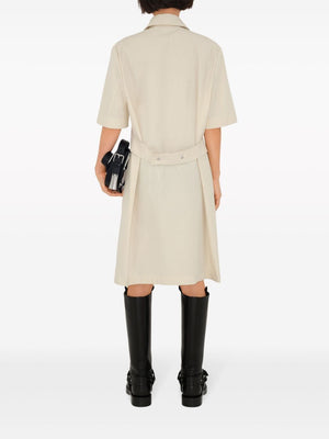 BURBERRY Chic Mini Shirt Dress with Clamps