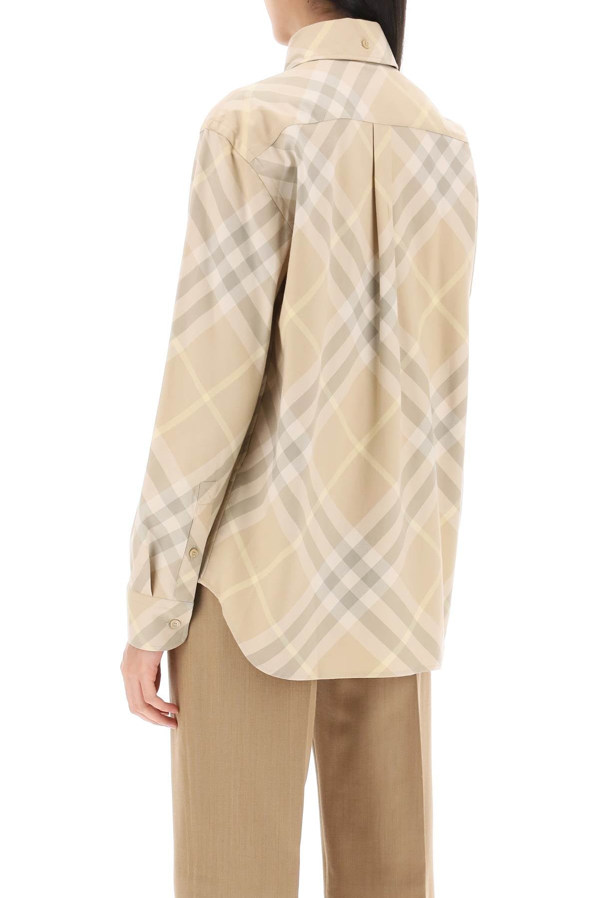 BURBERRY New Arrival: Beige Women's Shirts for 24SS Season