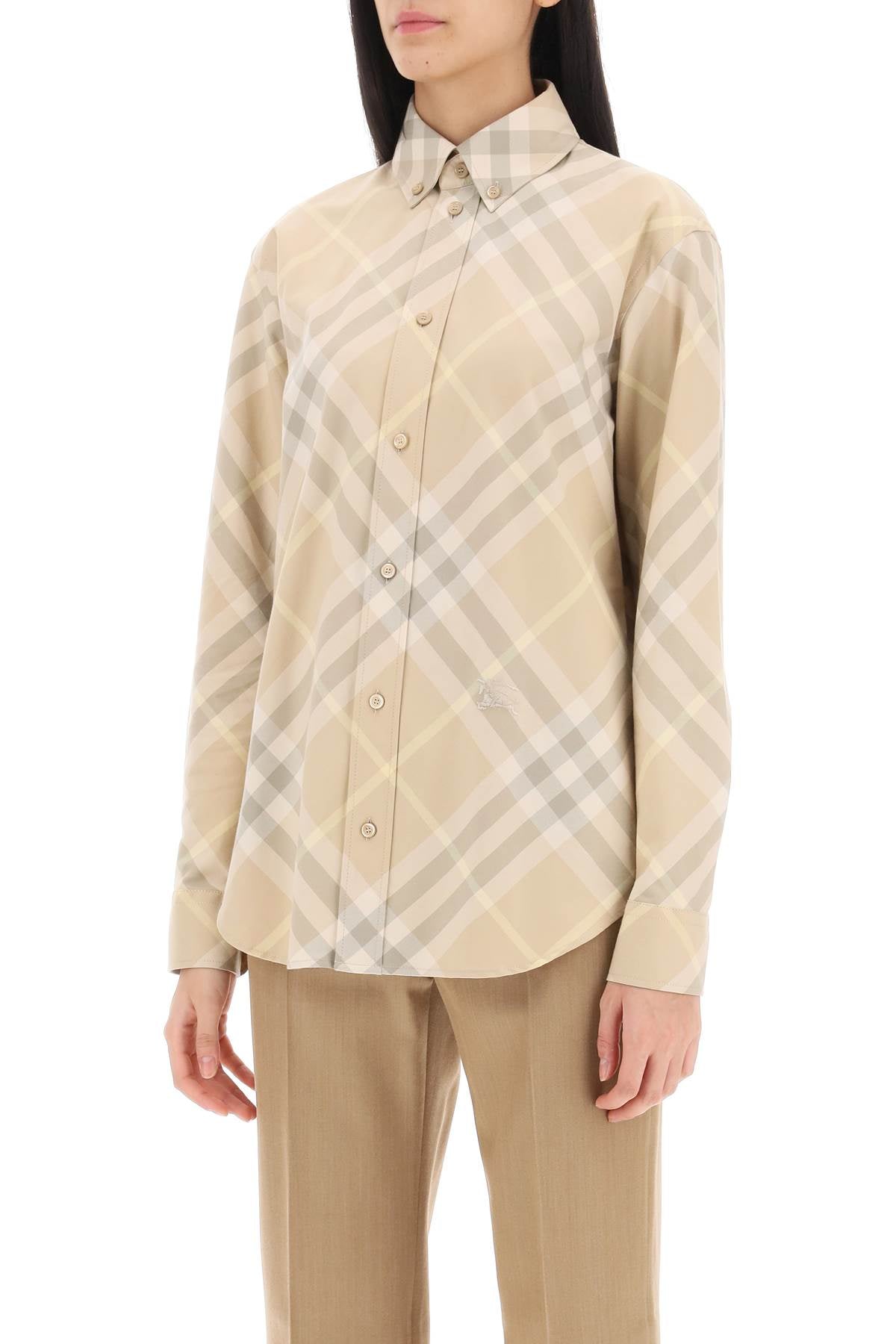 BURBERRY New Arrival: Beige Women's Shirts for 24SS Season