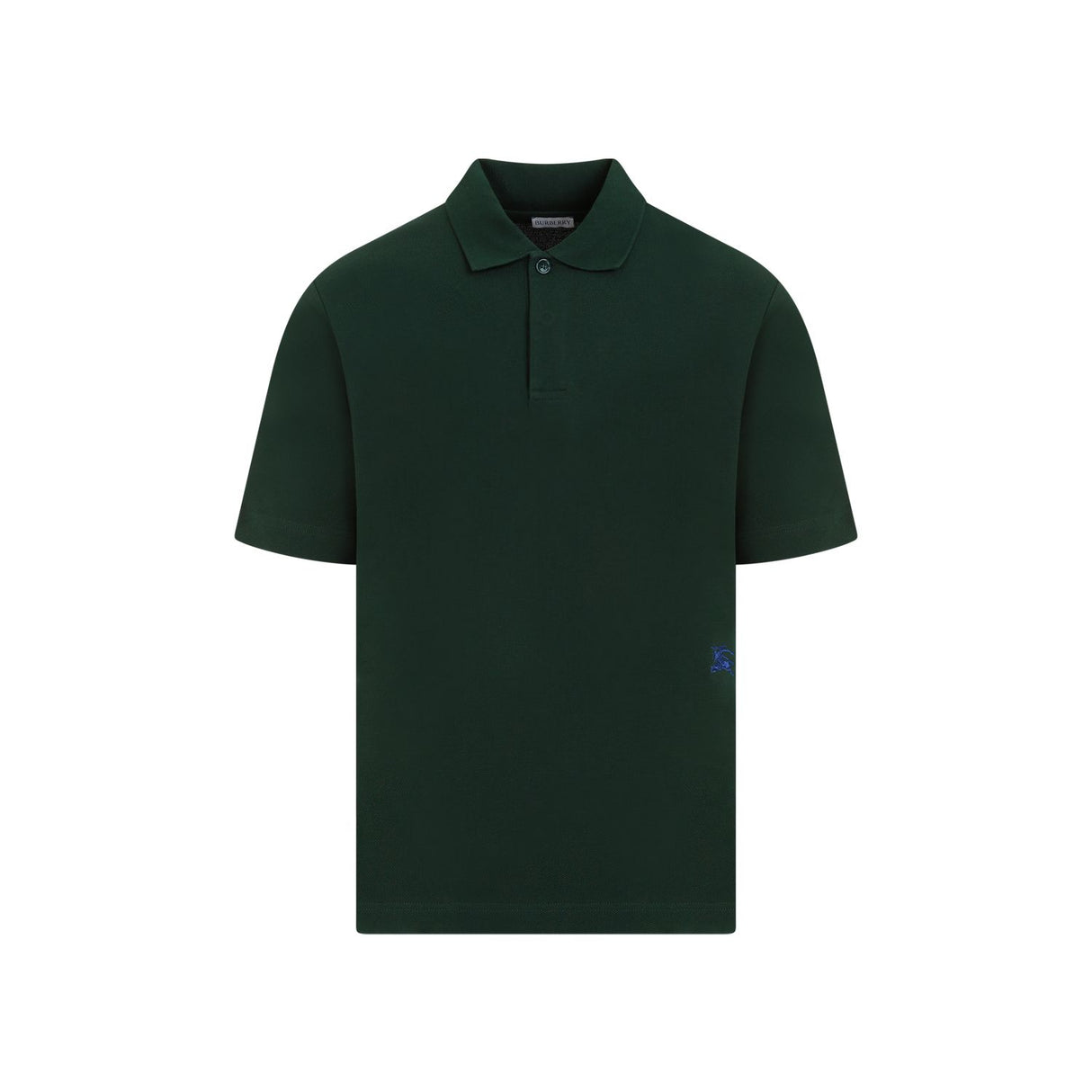 BURBERRY Green Cotton Polo Shirt for Men - SS24 Collection