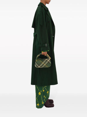 معطف ترنش أخضر طويل للنساء - SS24