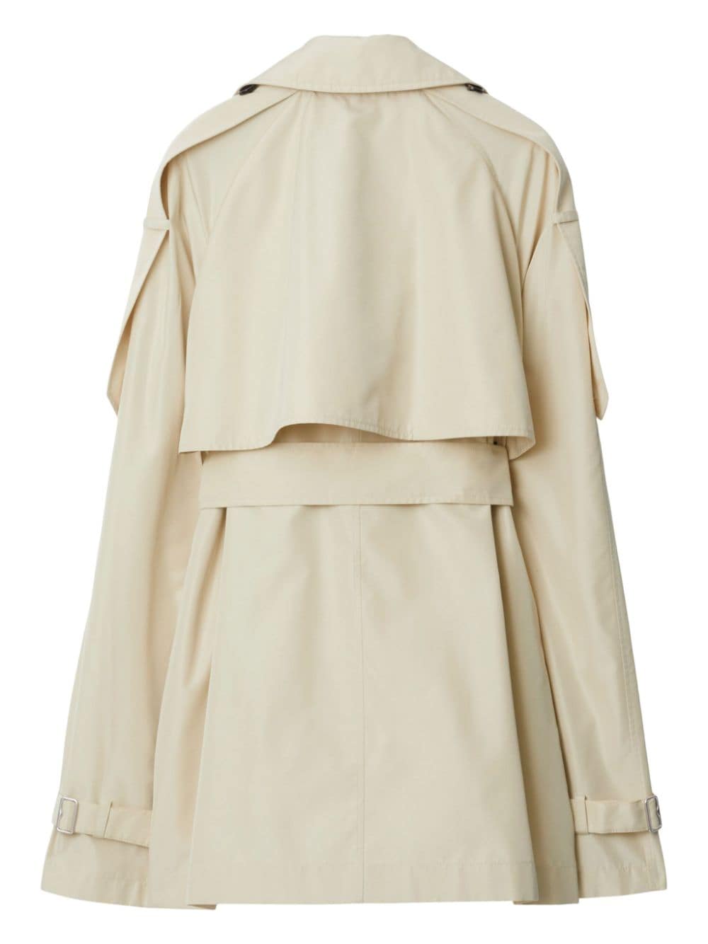 Light Beige Silk Belted Jacket for Women