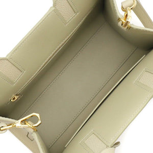 BURBERRY Mini Frances Hunter Green Calf Leather Tote Bag for Women