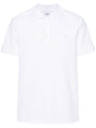 BURBERRY Men's White Cotton Polo Shirt for SS24