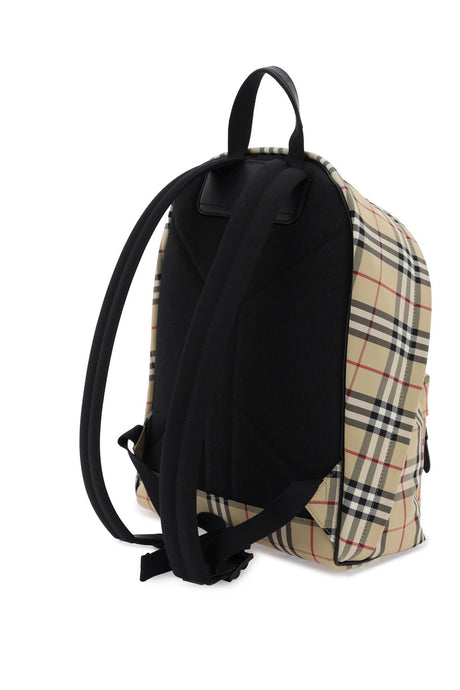 BURBERRY Men's Nylon Check Print Backpack