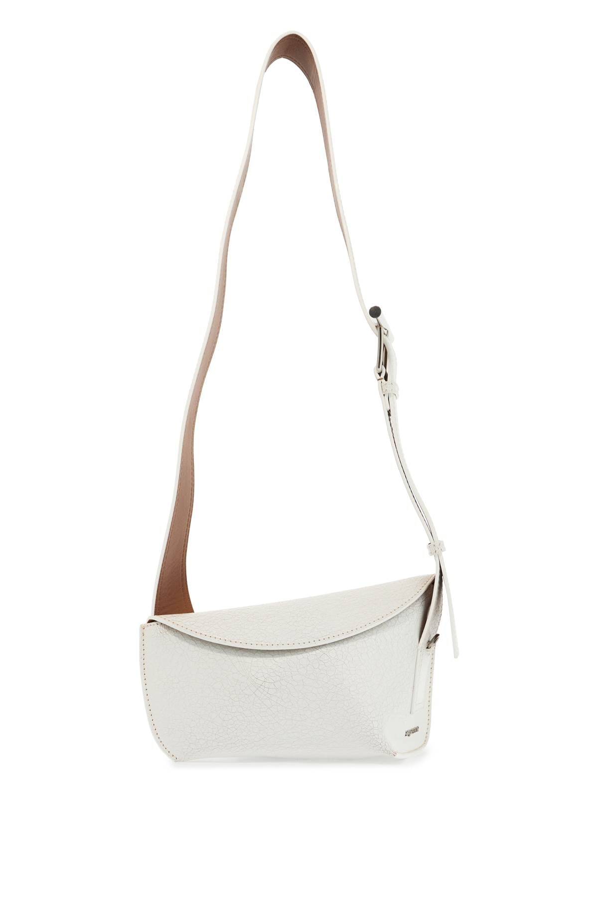 ALEXANDER MCQUEEN Asymmetric Suede Sling Shoulder Bag