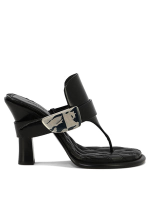 BURBERRY BAY SANDALS - Black for Women