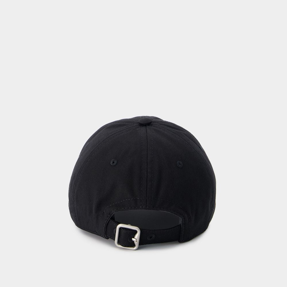 BURBERRY SS24 Applique Cap in Black for Any Gender