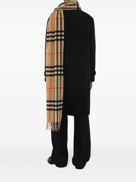 BURBERRY Washed Giant Cashmere Scarf for Men