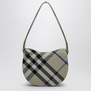 BURBERRY Medium Rocking Horse Crossbody Handbag in Lichen Check